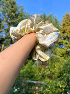 Secret Garden Mulberry Silk Scrunchie