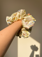 Secret Garden Mulberry Silk Scrunchie