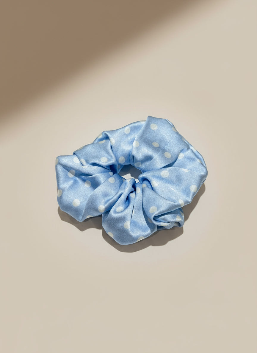 Medium Dahlia Mulberry Silk Scrunchies