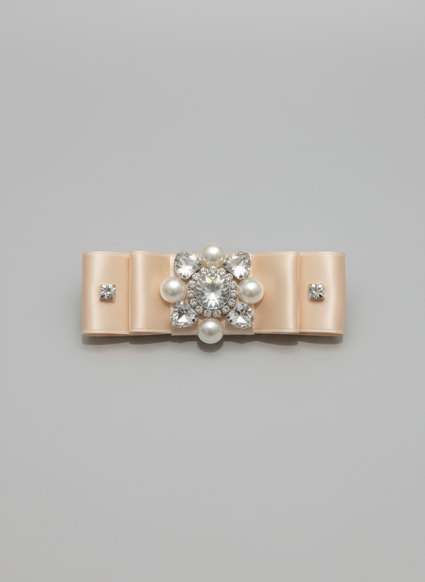 Nœud plat solaire orné de bijoux Penelope