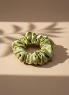 Small Dahlia Mulberry Silk Scrunchies