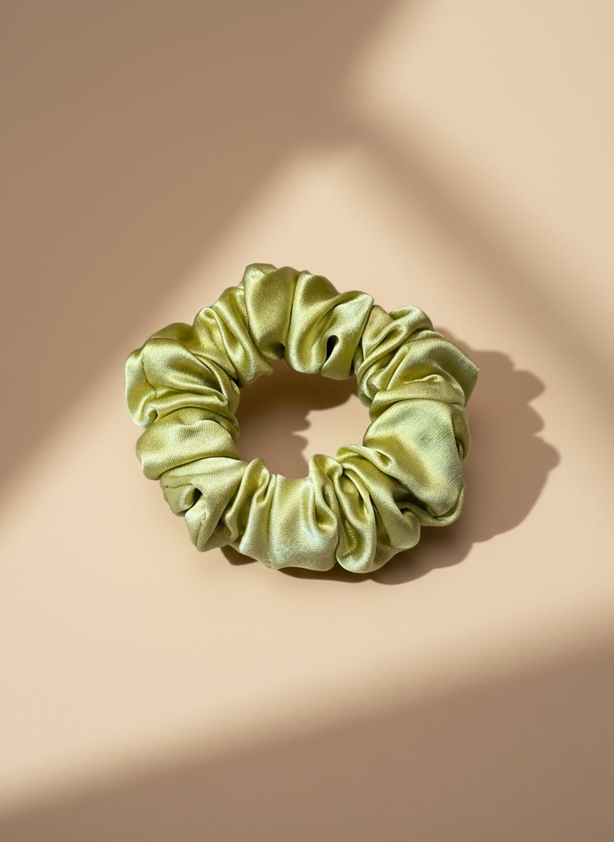 Small Dahlia Mulberry Silk Scrunchies