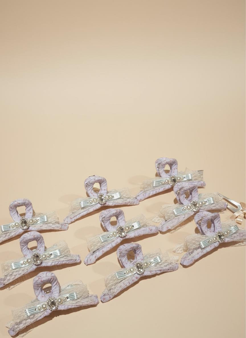 Jessie Floral Bejewelled Lace Hair Claw