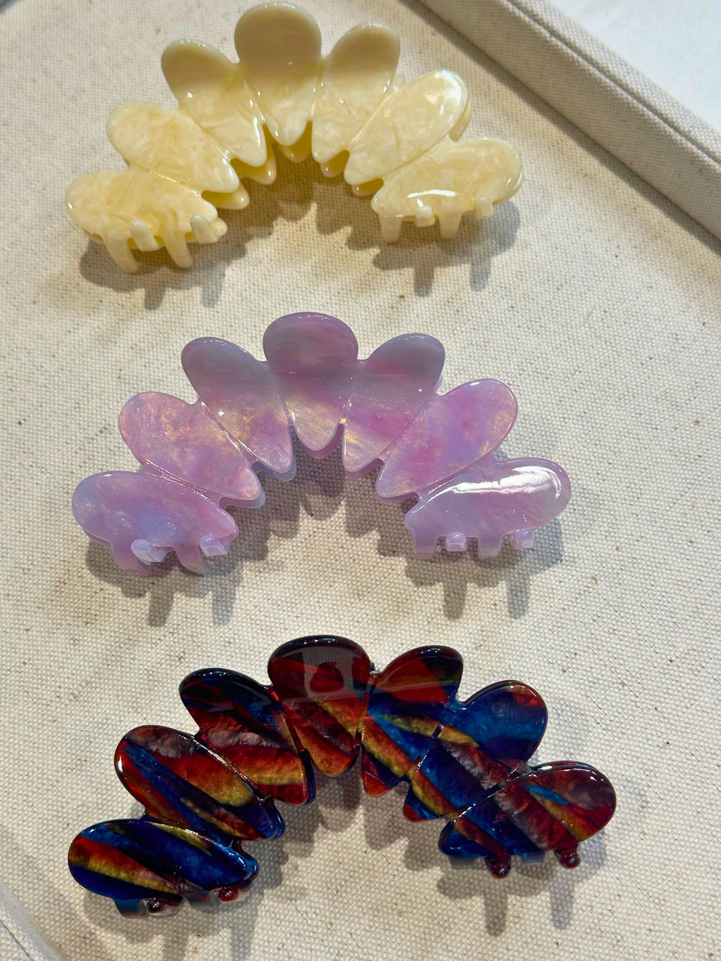 Peacock Hair Claw