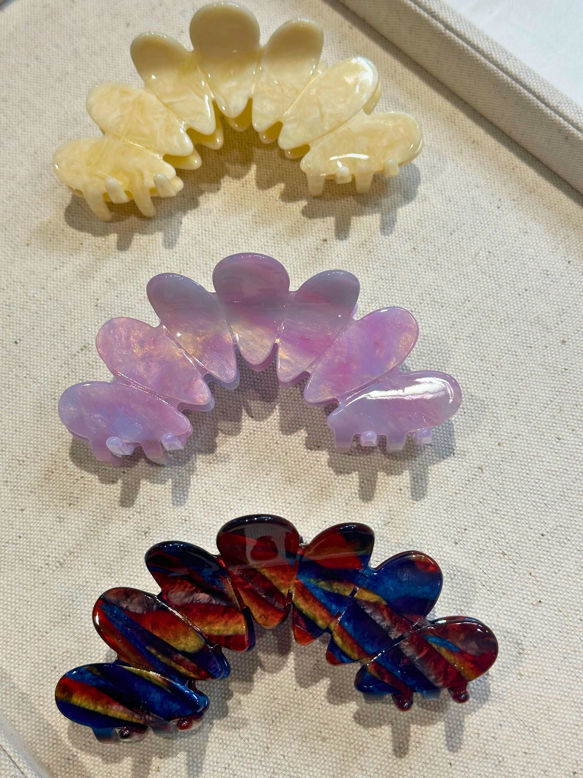 Peacock Hair Claw