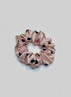 Small Dahlia Polka Mulberry Silk Scrunchies