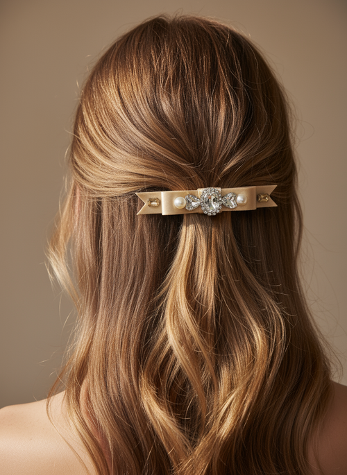 Belle Bedazzled Flat Bow