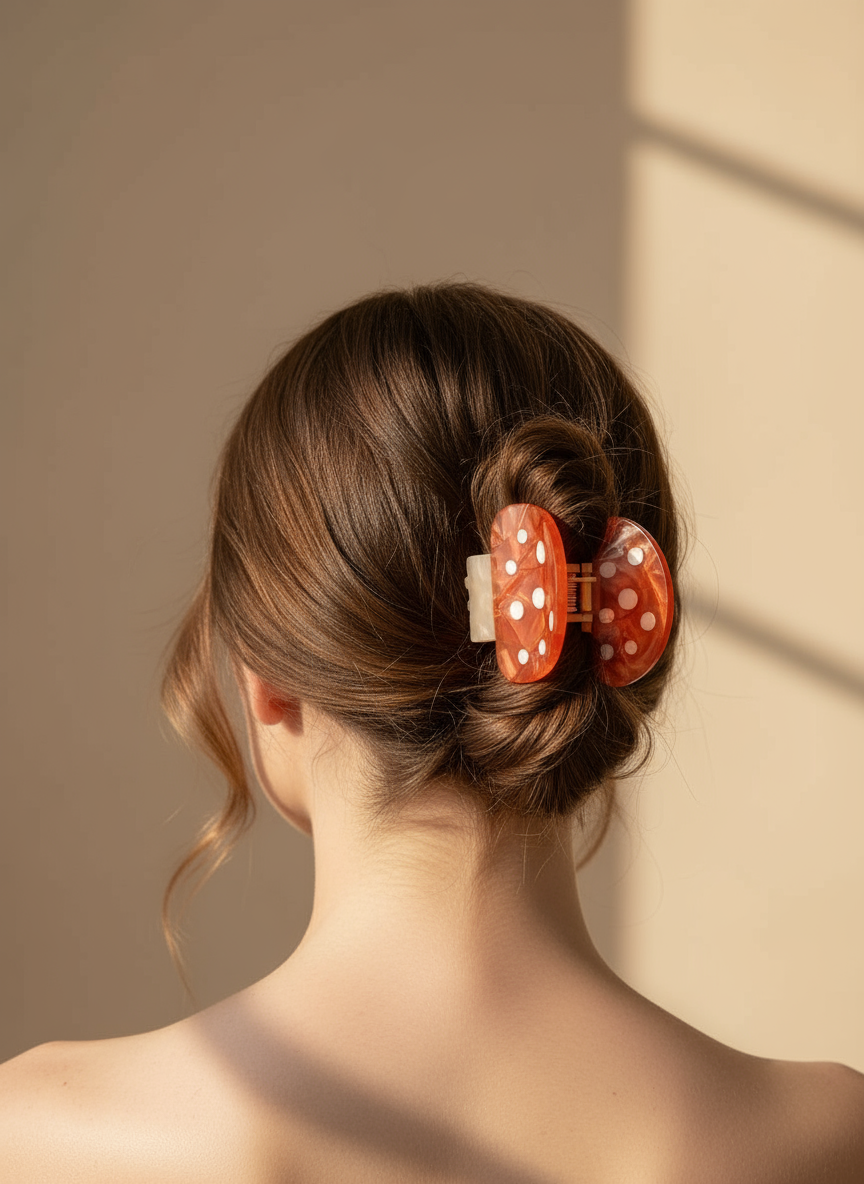 Small Mushroom Hair Claw