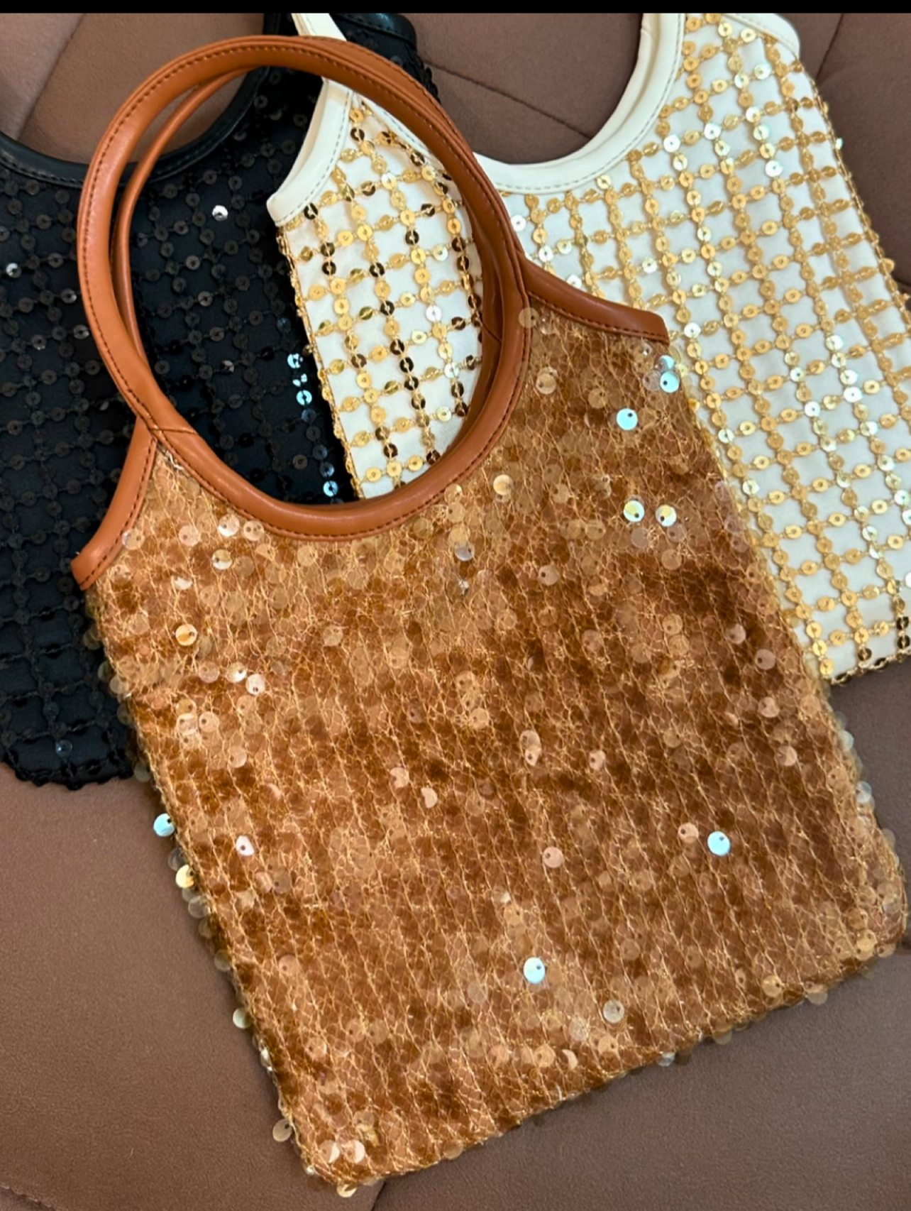 Mini Metallic Evelyn Tote