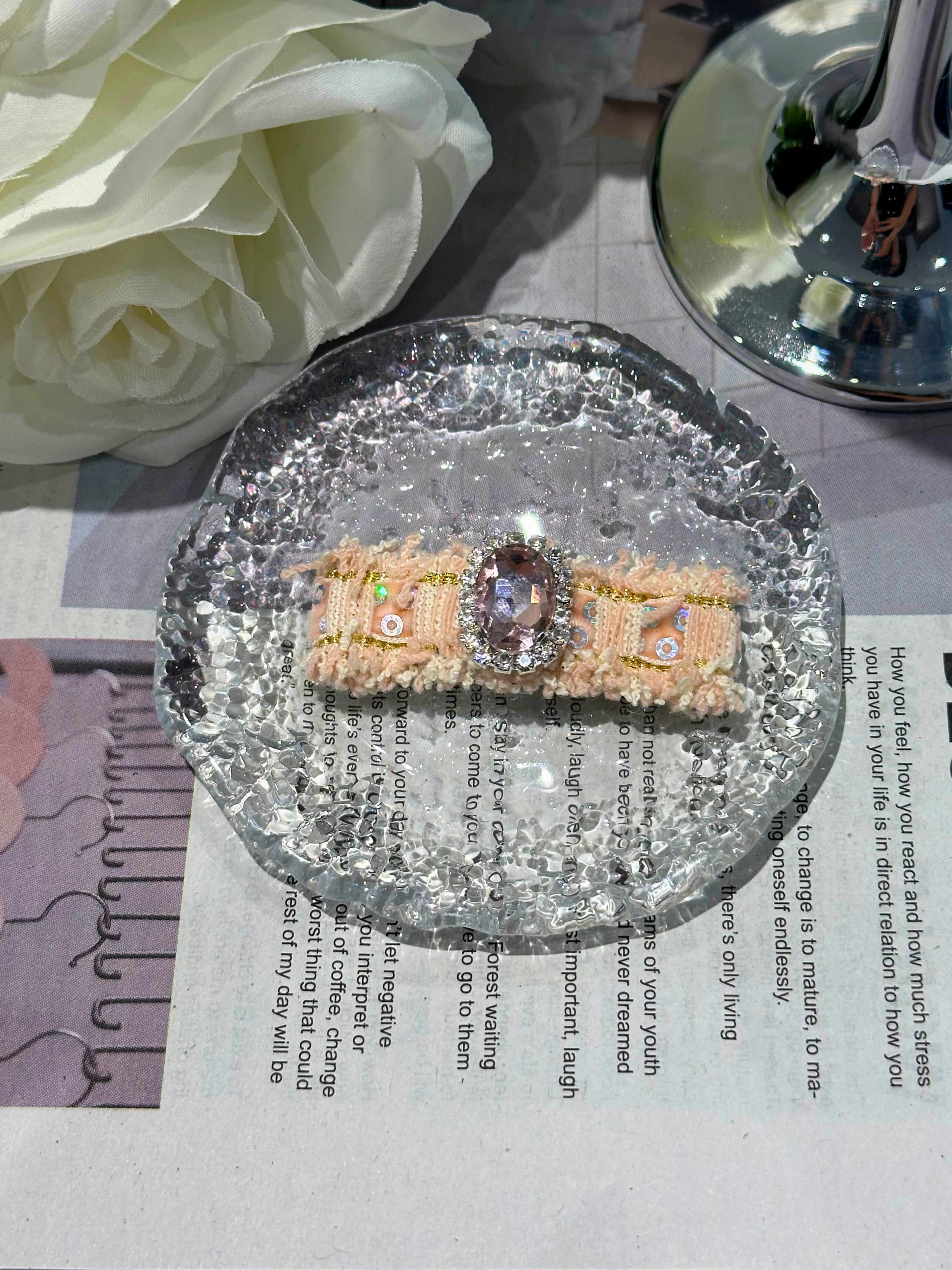 Esme Tweed Hair Clip