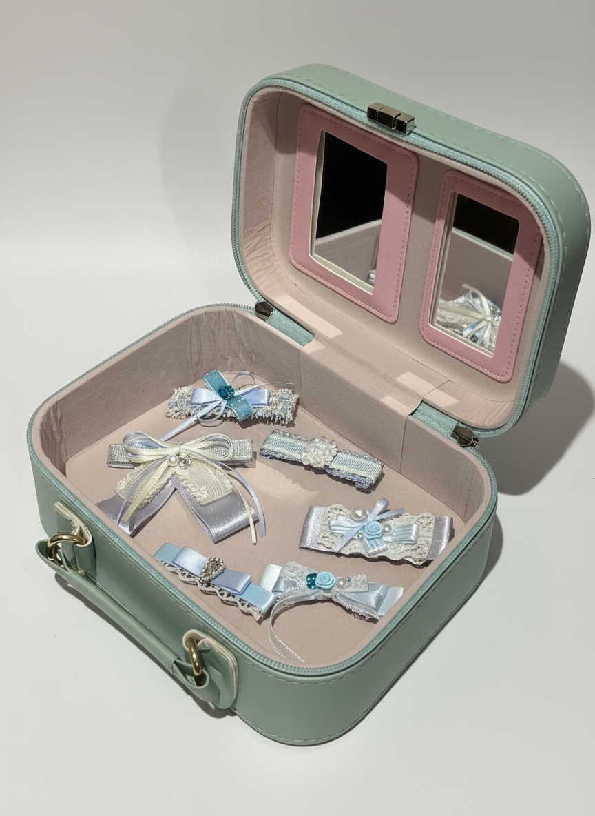 Arima  Aqua Fleur Laced Bow