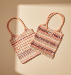 Mini Striped Sequins Evelyne Tote