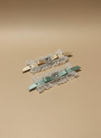 Carrie Organza Heart Flat Bow