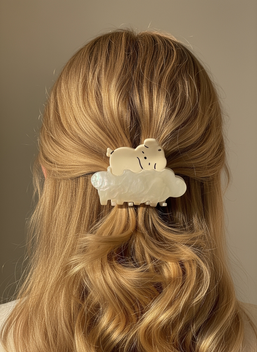 Fluffy Sleepy Dog Hair Claw