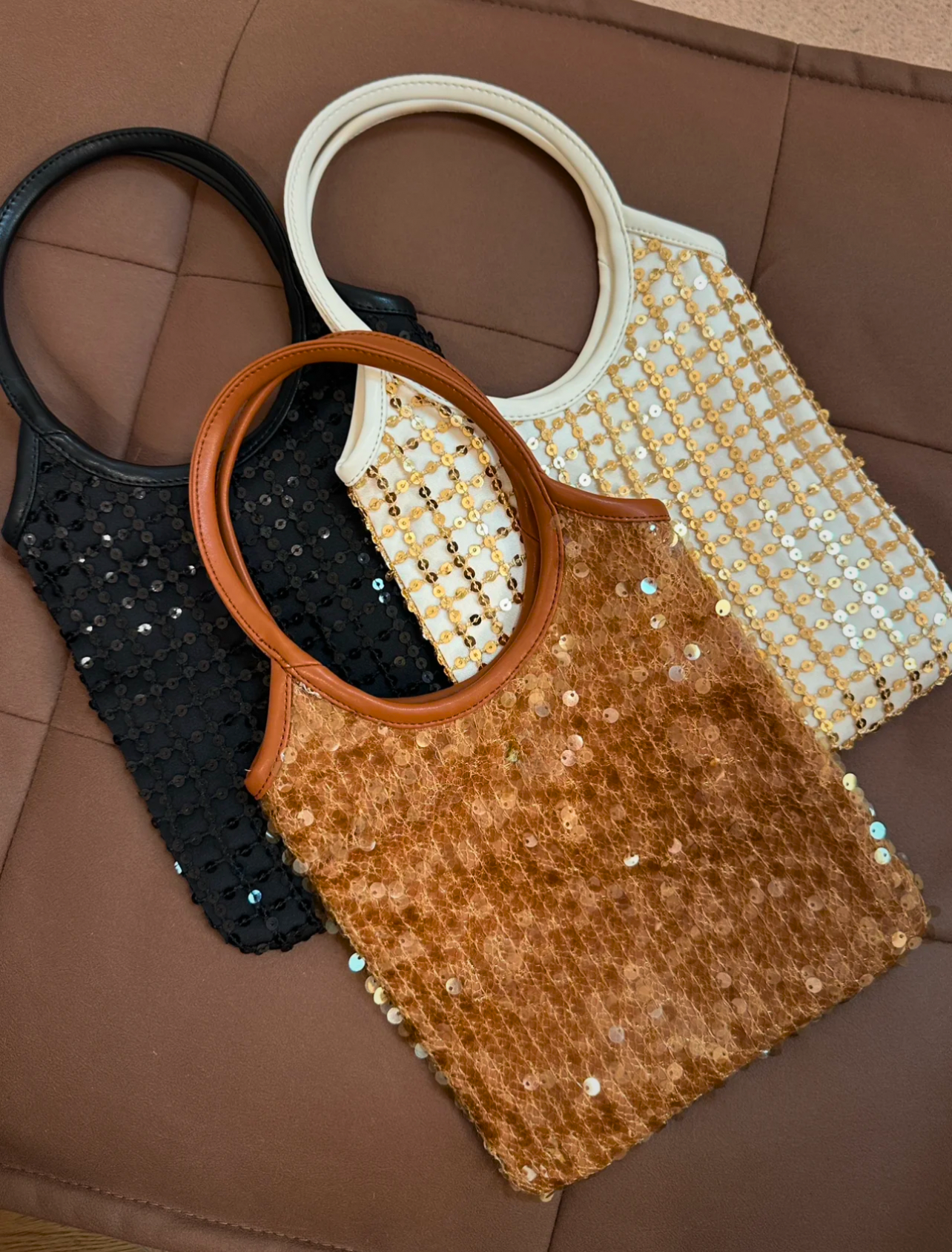 Mini Metallic Evelyn Tote