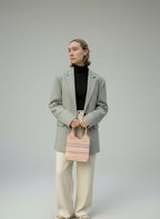 Mini Striped Sequins Evelyne Tote