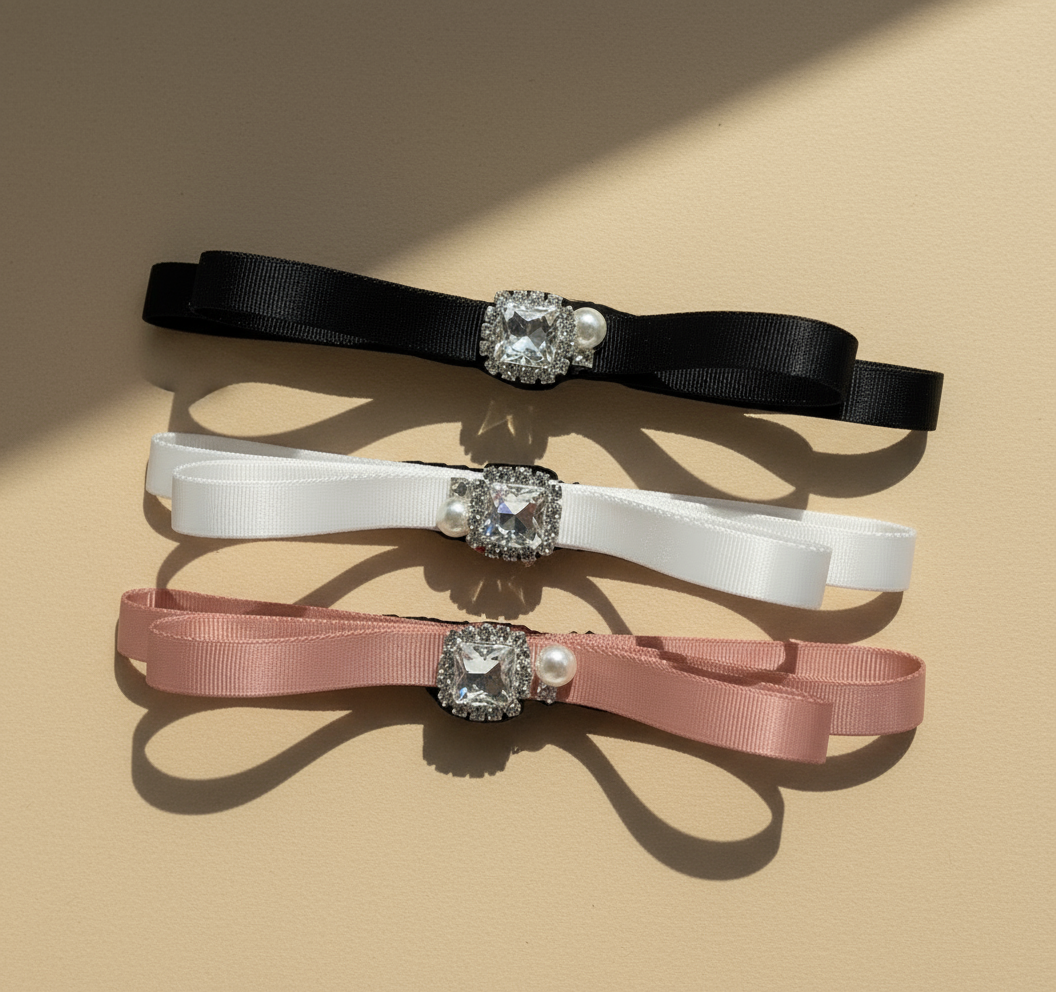 Olivia Bejewelled Flat Bow