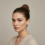 XS Dahlia mulberry Silk Scrunchies