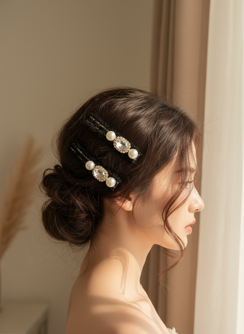 Gabby Tweed Flat Bow