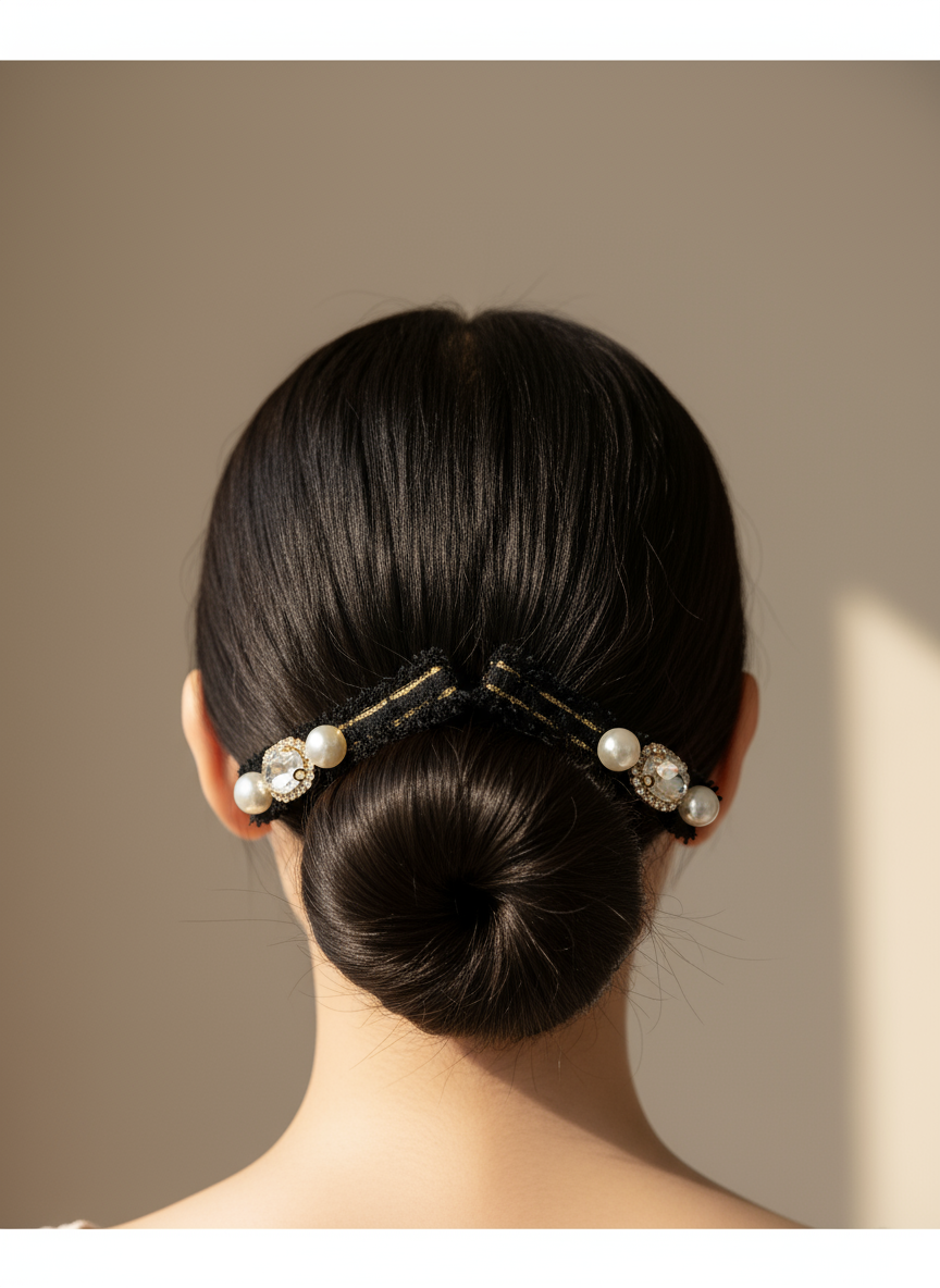 Gabby Tweed Flat Bow