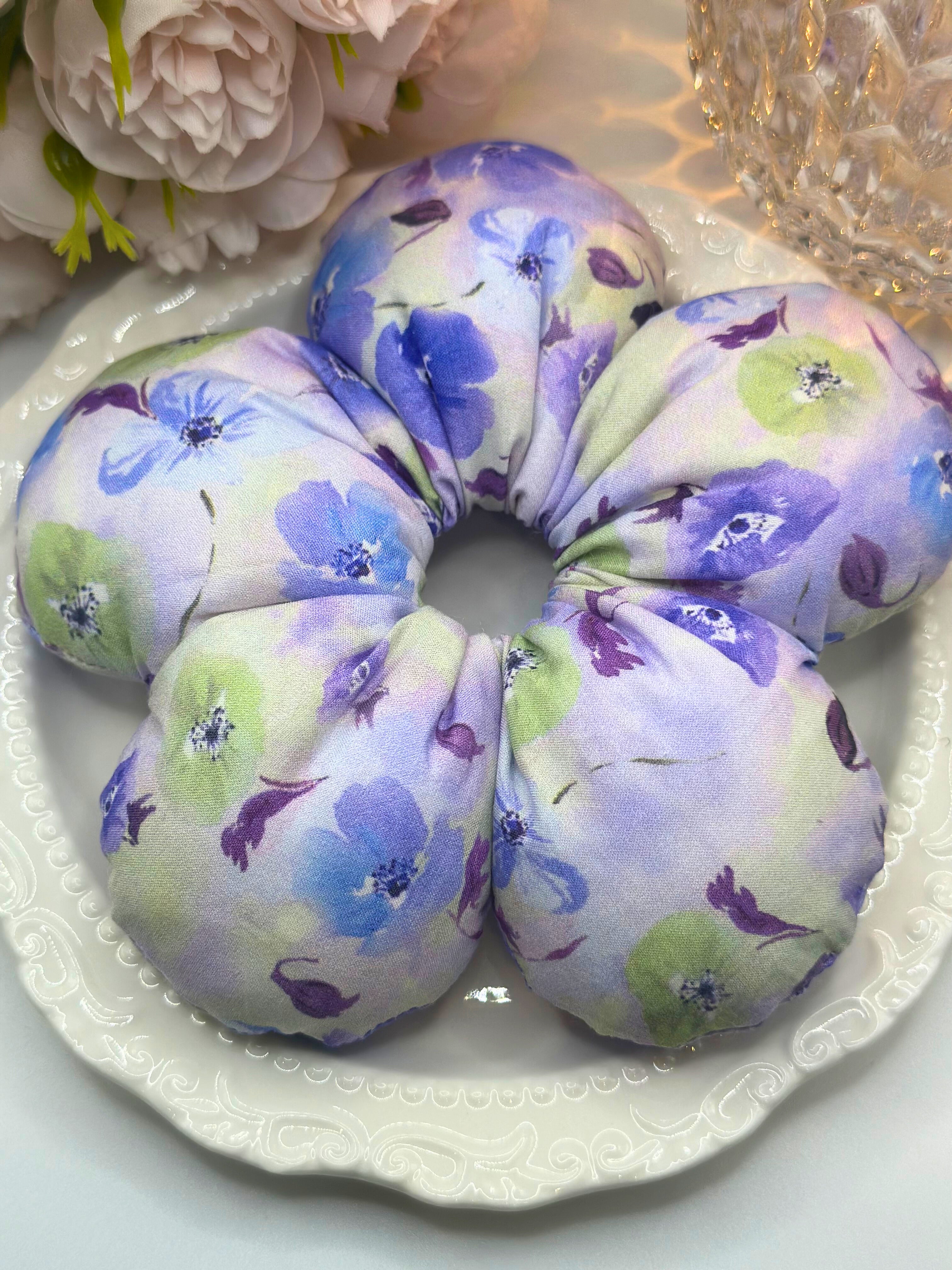 Poppy Flower Scrunchies