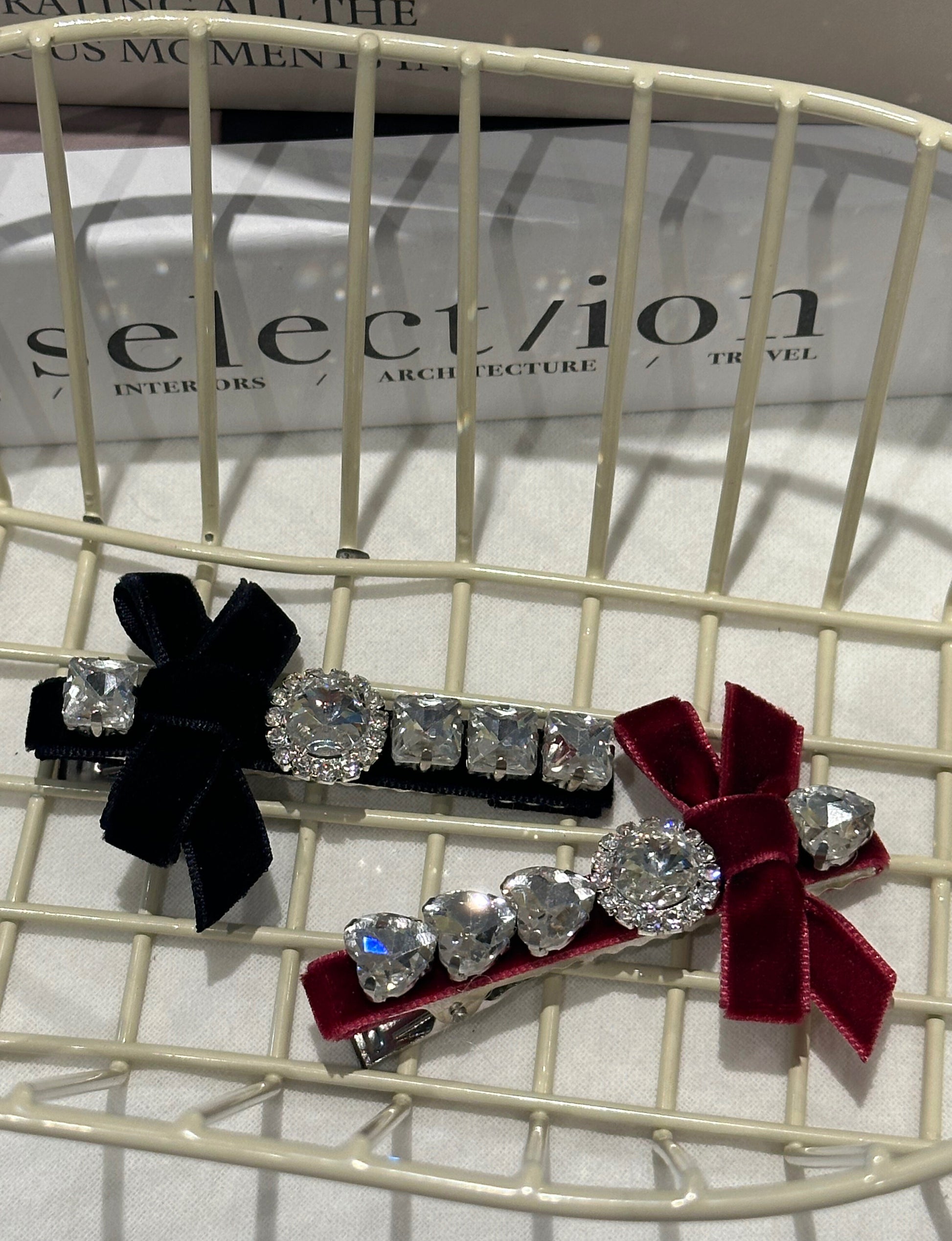 Ariel Velvet Bejewelled Clip