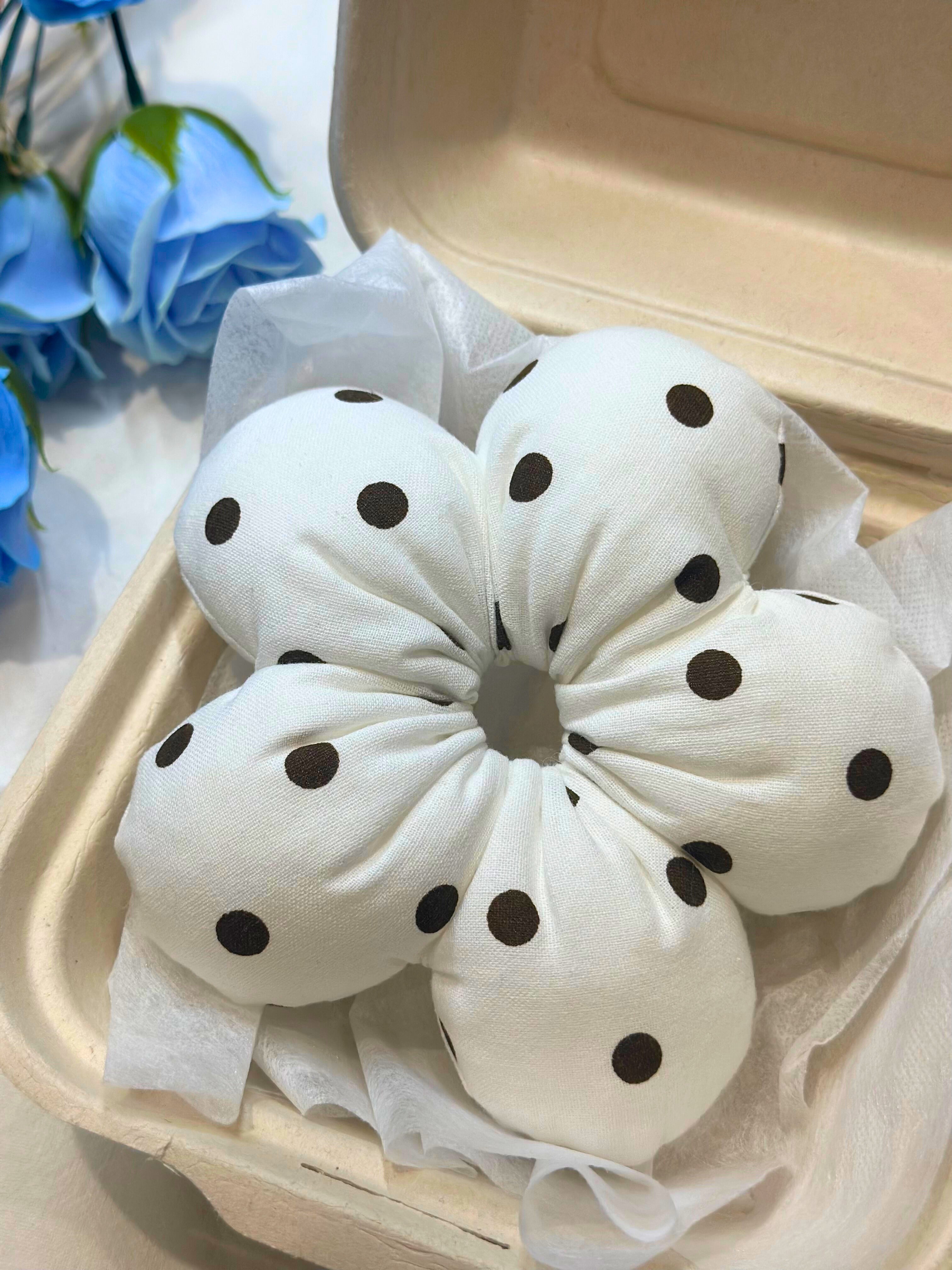 Poppy Flower Scrunchies