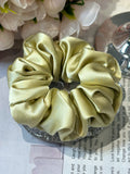 Medium Dahlia Mulberry Silk Scrunchies