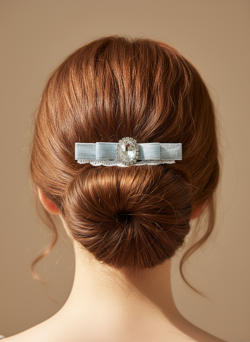 Lillian Shiny Bow Clip