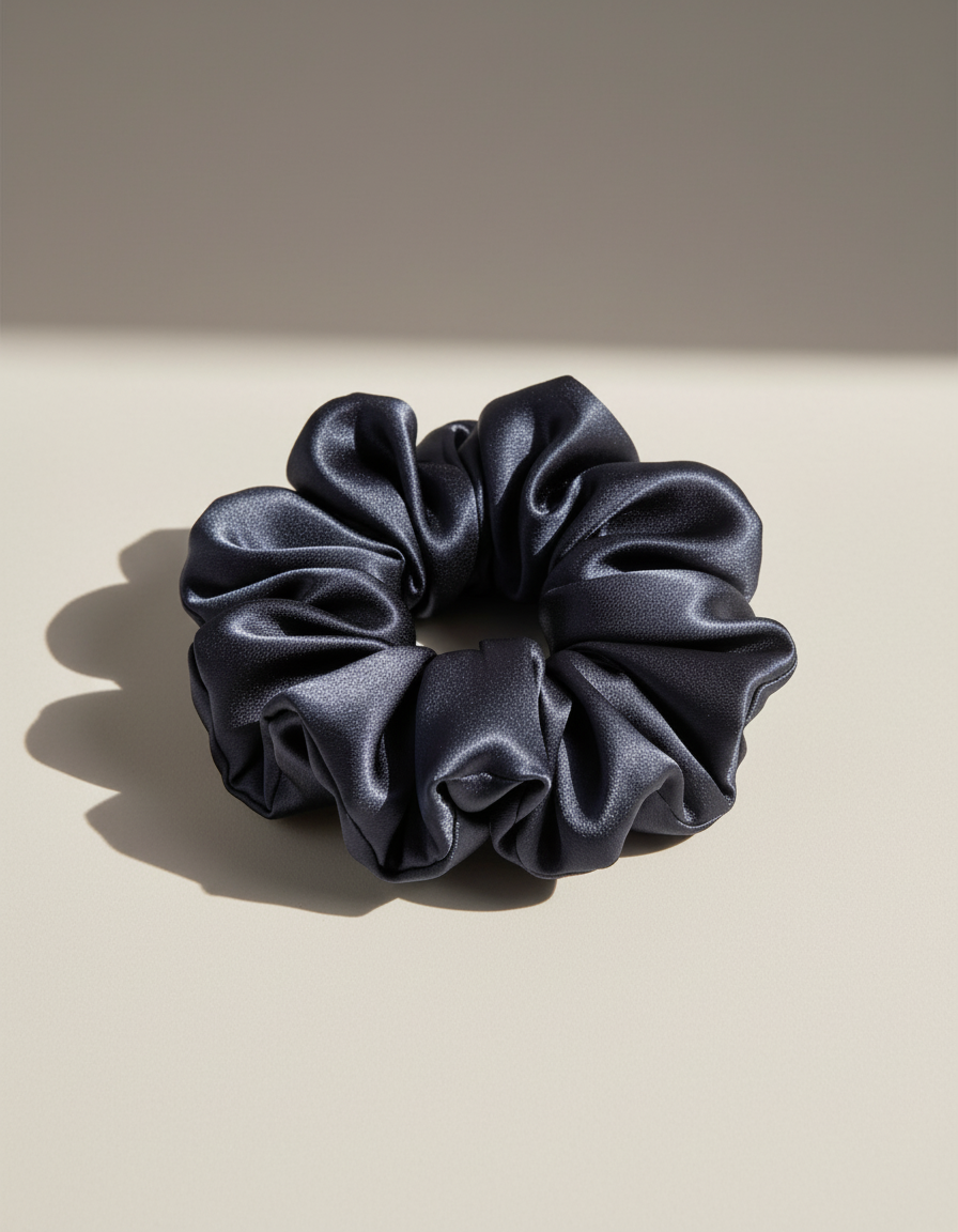 X-Large Dahlia Mulberry Silk Scrunchies