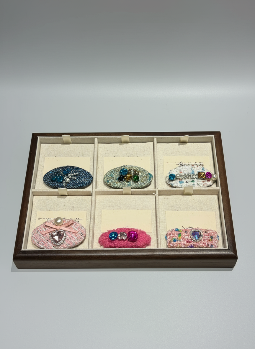 Sophia Tweed Bedazzled Clip