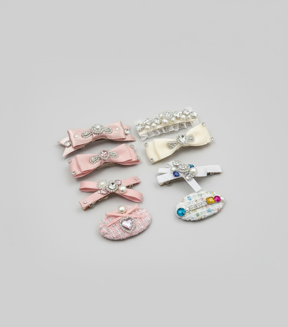 Anabelle Tweed Bejewelled Clip