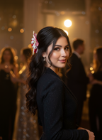 Rouge Houndstooth Sailor Bow