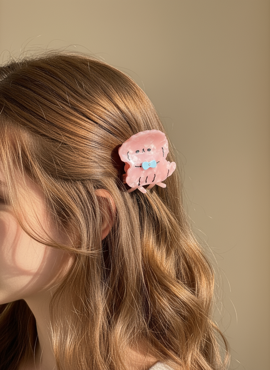 Medium Fluffy Dog Hair Claw