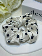 Medium Dahlia Mulberry Silk Scrunchies