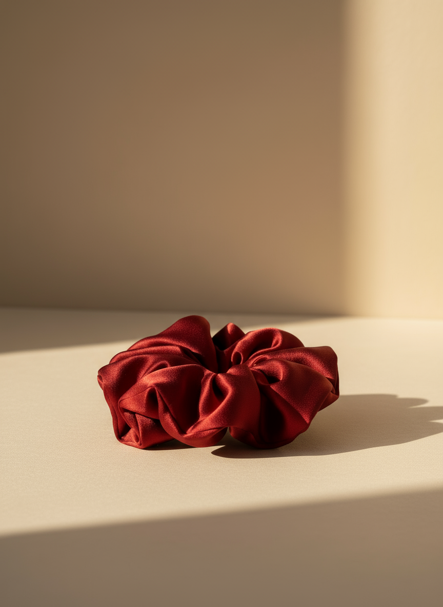 Large Dalia Mulberry Silk Scrunchies