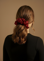 Large Dalia Mulberry Silk Scrunchies