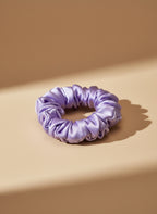 Small Dahlia Mulberry Silk Scrunchies