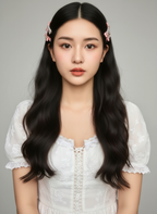 Rosa Hearted Slim Bow Clips Combo