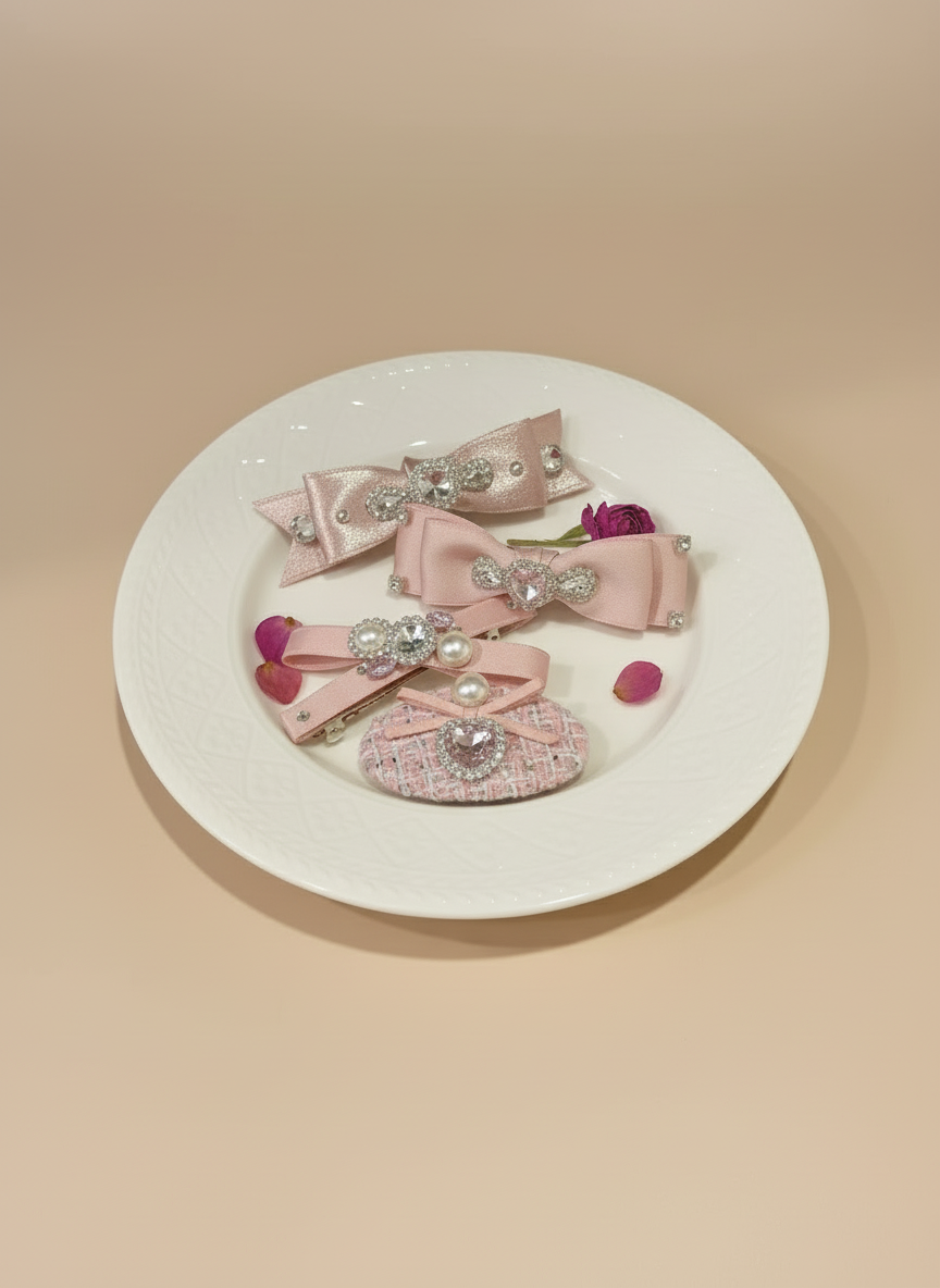 Anabelle Tweed Bejewelled Clip