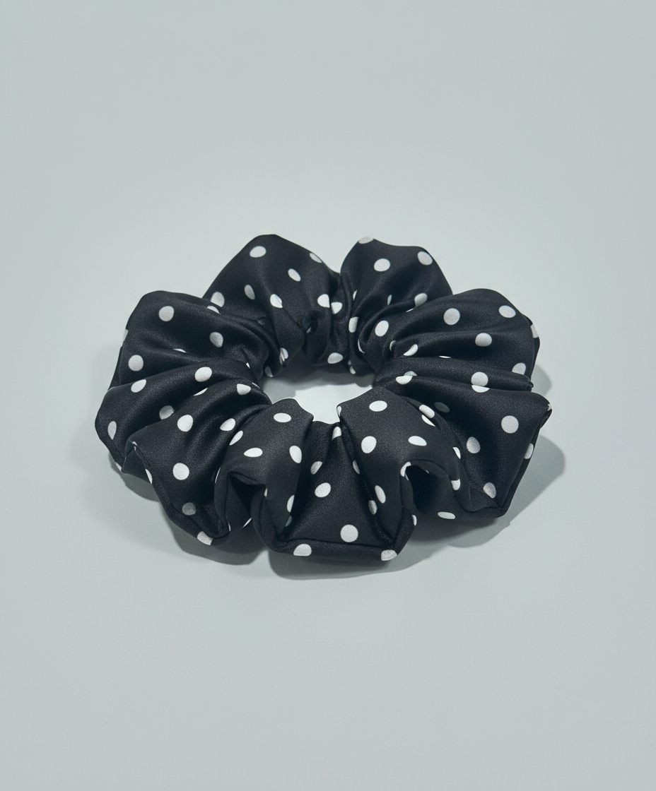 Medium Dahlia Mulberry Silk Scrunchies