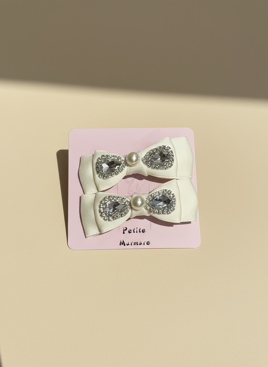 Sierra Bejewelled Double Bow