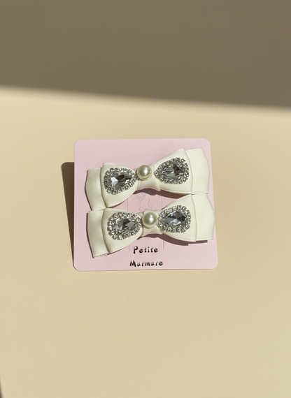 Sierra Bejewelled Double Bow