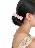 Candice Bejewelled Heart Flat Bow