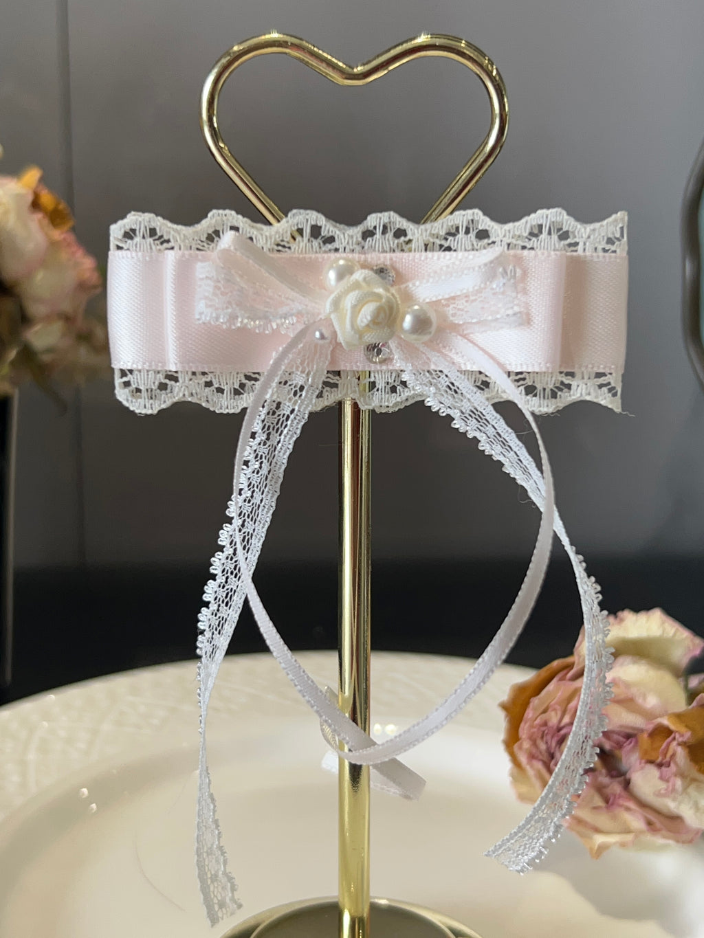 Nœud plat en dentelle Amelia Fleur