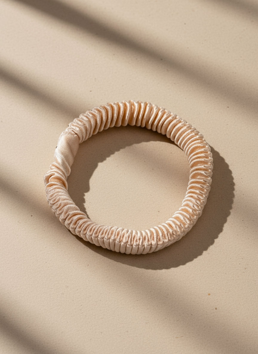 XS Dahlia mulberry Silk Scrunchies