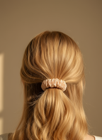 XS Dahlia mulberry Silk Scrunchies