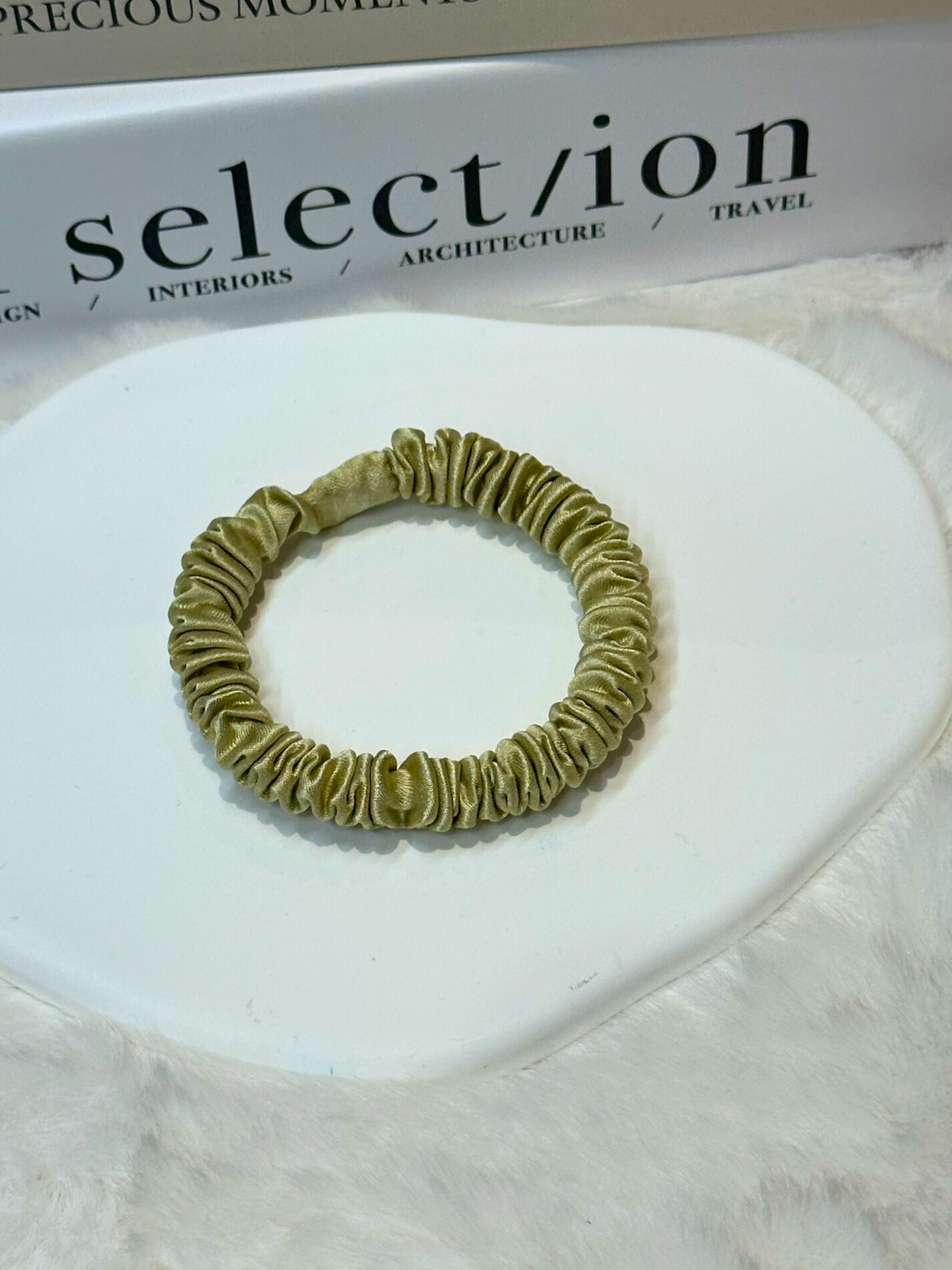 XS Dahlia mulberry Silk Scrunchies