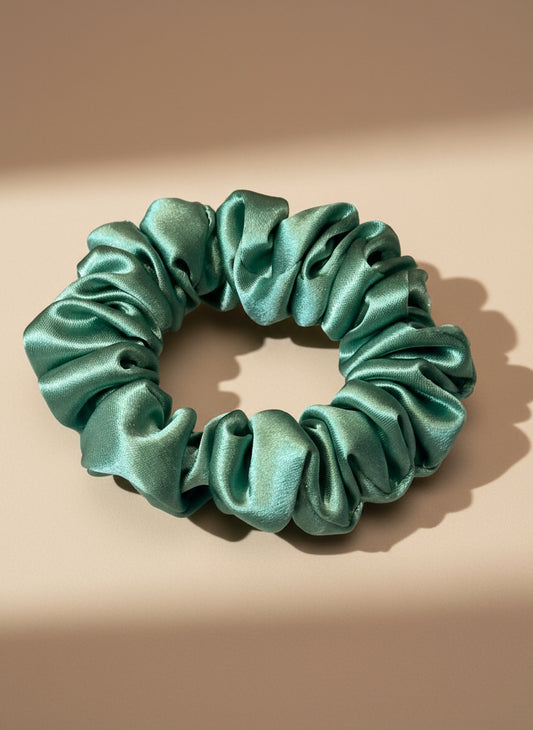 Small Dahlia Mulberry Silk Scrunchies