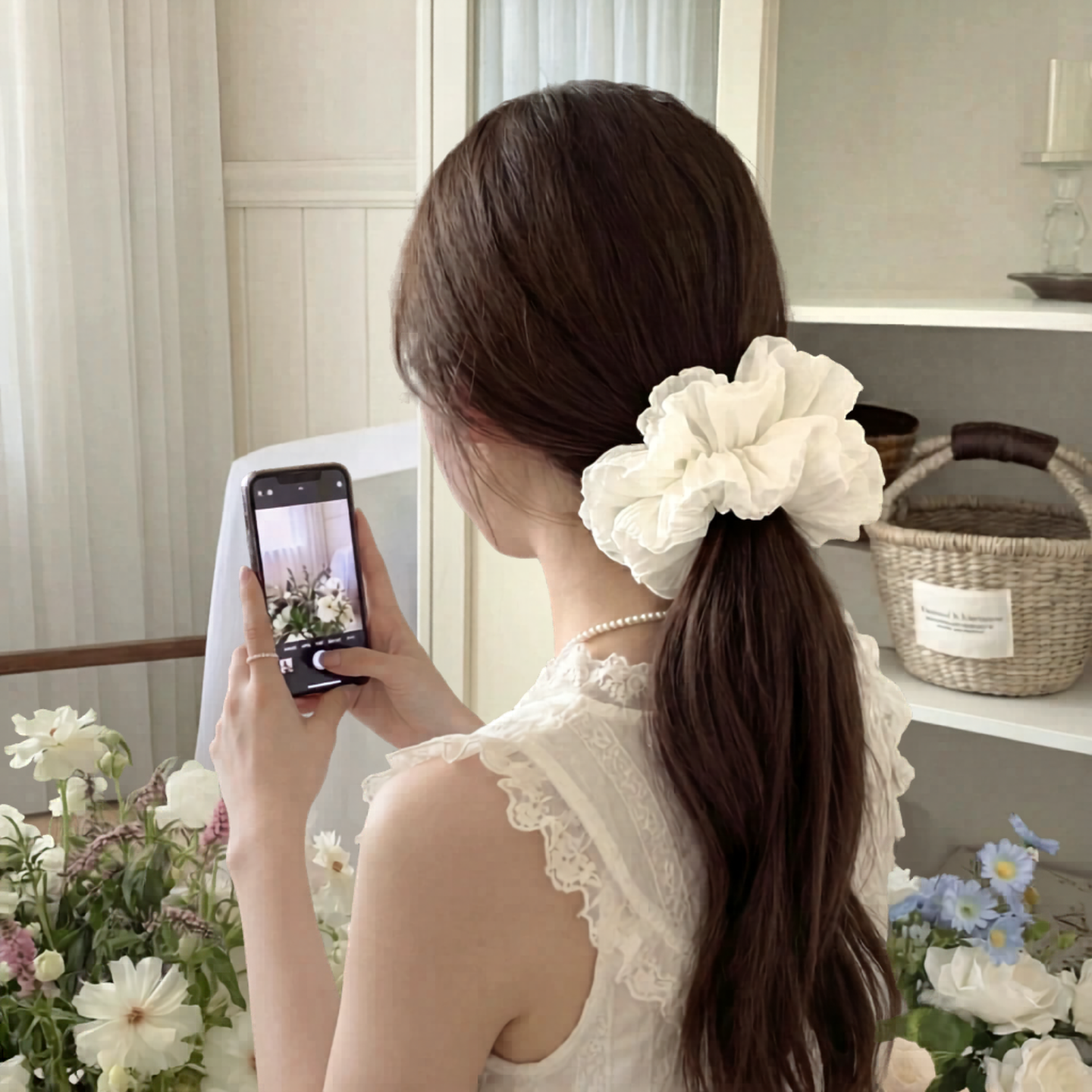Les Fluer Peony Scrunchies